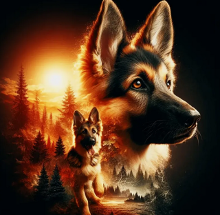 Diamond Painting Schäferhunde